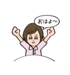 リアクション大きめ女子（個別スタンプ：22）