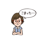 リアクション大きめ女子（個別スタンプ：24）