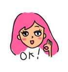 ぴんくねえさん（個別スタンプ：16）