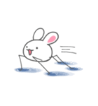 アメンボうさぎ（個別スタンプ：1）