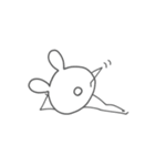 アメンボうさぎ（個別スタンプ：5）