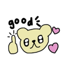 かわいいクマキャラ日常的に使うスタンプ（個別スタンプ：24）