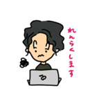 もじゃボーイ（個別スタンプ：3）