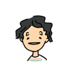 もじゃボーイ（個別スタンプ：5）