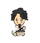もじゃボーイ（個別スタンプ：10）