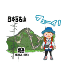 日本百名山 登山女子 北アルプス0124e（個別スタンプ：28）
