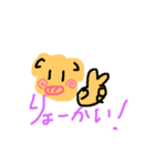 手書き豚さんスタンプ。（個別スタンプ：8）