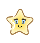 ハートとスターのニコニコオコオコ（個別スタンプ：1）