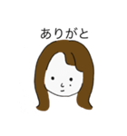 アホ毛の子の友達（個別スタンプ：3）