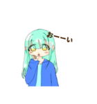 さわやかロングヘア女子（個別スタンプ：9）