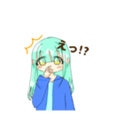 さわやかロングヘア女子（個別スタンプ：10）