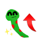あいさつする蛇（ヘビ）（個別スタンプ：3）