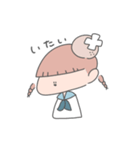 みつあみ系女子。（個別スタンプ：13）