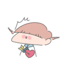 みつあみ系女子。（個別スタンプ：19）