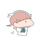 みつあみ系女子。（個別スタンプ：27）
