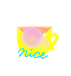 カラフルカップ（個別スタンプ：1）