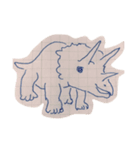 Dinosaur Triceratops Pins（個別スタンプ：6）