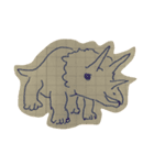 Dinosaur Triceratops Pins（個別スタンプ：7）