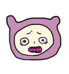 恐怖に顔が歪むちゃん（個別スタンプ：4）
