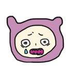 恐怖に顔が歪むちゃん（個別スタンプ：5）