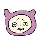 恐怖に顔が歪むちゃん（個別スタンプ：7）