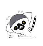 ワオキツネザル(使いやすい)（個別スタンプ：3）