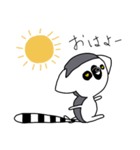 ワオキツネザル(使いやすい)（個別スタンプ：5）