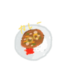 あの子ちゃん  ごはんどうする（個別スタンプ：7）