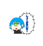 実は宇宙人の人用宇宙人スタンプ（女子）（個別スタンプ：22）
