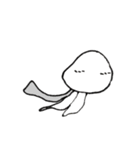 ふわふわクラゲのスタンプ（個別スタンプ：7）