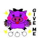 ブラック メスブタちゃん（個別スタンプ：16）