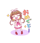 カラフル女子4人組（個別スタンプ：9）