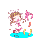 カラフル女子4人組（個別スタンプ：17）