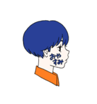 横顔女子（個別スタンプ：2）