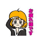 表情豊かでリアクション大きめの女の子4（個別スタンプ：9）