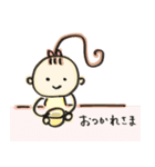 ポニーテールの女の子のスタンプ（個別スタンプ：5）