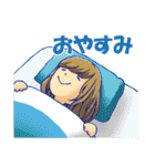 実家暮らし女・普段用スタンプ（個別スタンプ：2）
