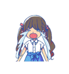 実家暮らし女・普段用スタンプ（個別スタンプ：7）
