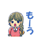 実家暮らし女・普段用スタンプ（個別スタンプ：16）