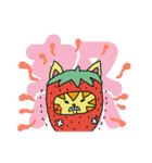 ゆるかわいいイチゴ猫のほのぼの日常系（個別スタンプ：29）