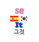 90°8-スペイン - 韓国 - 英語 -（個別スタンプ：4）
