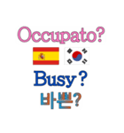 90°8-スペイン - 韓国 - 英語 -（個別スタンプ：37）