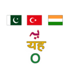 908ウルドゥー語-インド-パキスタン-トルコ（個別スタンプ：4）