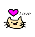 Nekoすた②日本語と英語（個別スタンプ：28）