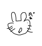 意味のない文字を言葉にするうさぎ（個別スタンプ：14）