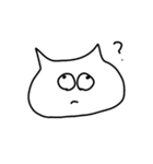 シュールなねこさん達（個別スタンプ：3）