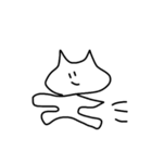 シュールなねこさん達（個別スタンプ：4）