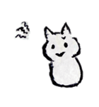 しろいたぬき（個別スタンプ：6）