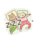 のんびりネコと森の生活 with くまさん（個別スタンプ：7）