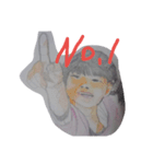 娘のリアル顔（個別スタンプ：14）